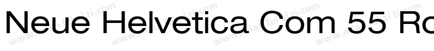 Neue Helvetica Com 55 Roman字体转换